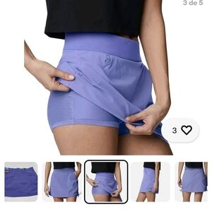 Columbia Purple Skorts Athletic Comfort